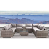 Modern Patio Rattan Sectional Set With Cushions - Furniture Home Direct