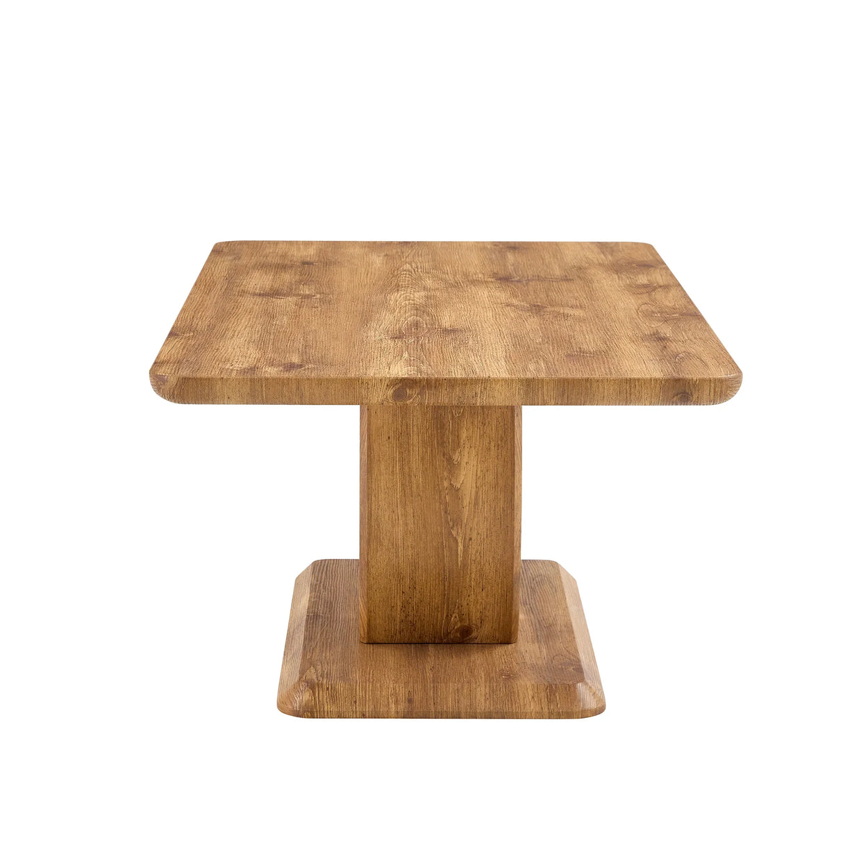 Coffee Table Wood Rectangular With Curved Base Walnut - Furniture Home Direct