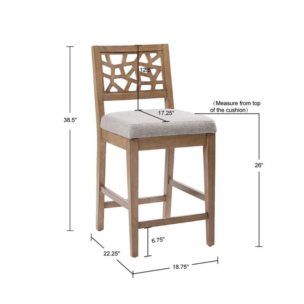 Counter Stool - Light Gray - Furniture Home Direct