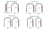 Metal Garden Arch Assemble Freely With 8 Styles Garden Arbor Trellis Climbing Plants Support Rose Arch - Furniture Home Direct