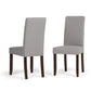 Acadian - Upholstered Parson Dining Chair (Set of 2) - Furniture Home Direct