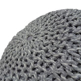 Nikki - Handcrafted Hand Knit Round Pouf - Furniture Home Direct
