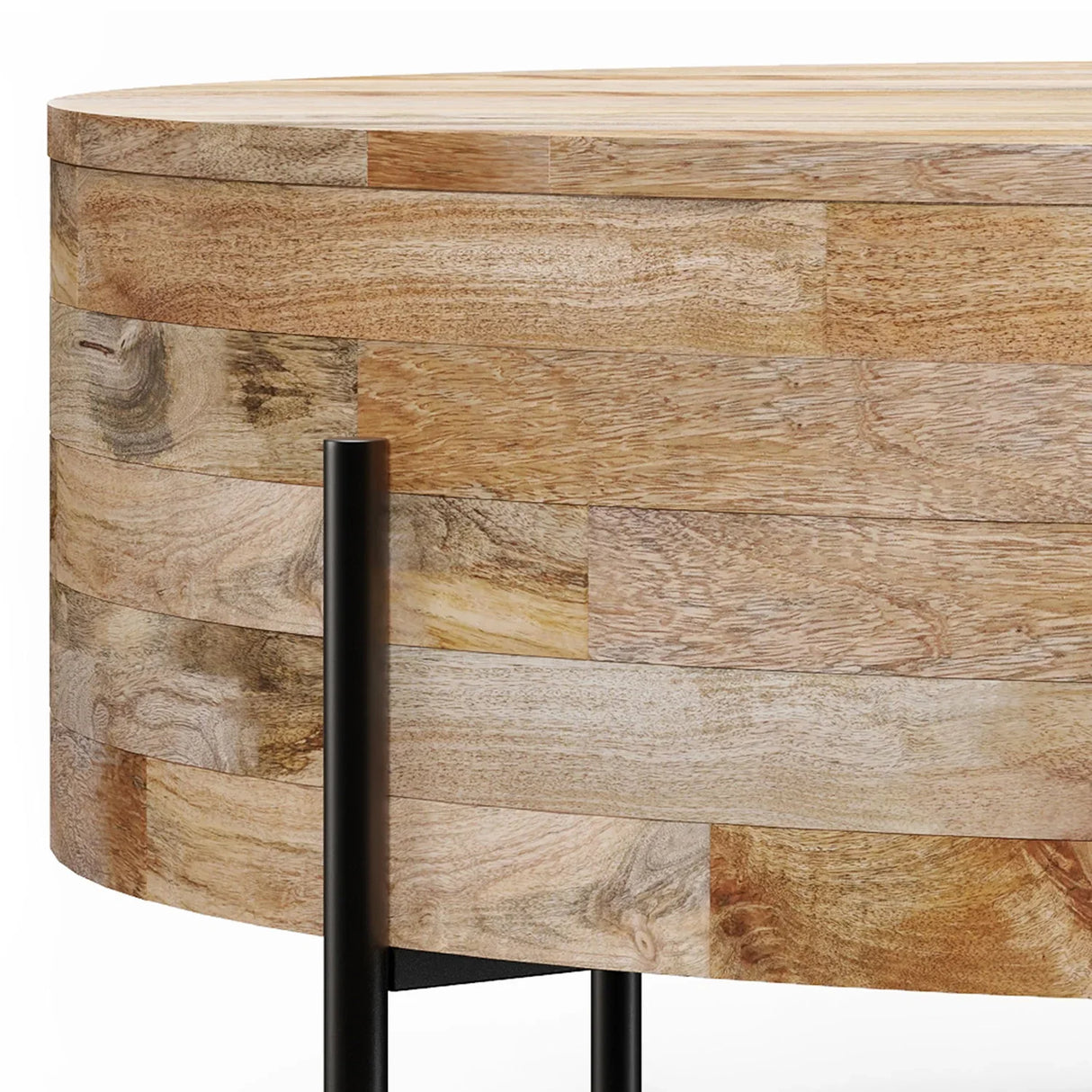 Rayburn - Drum Coffee Table - Natural - Furniture Home Direct