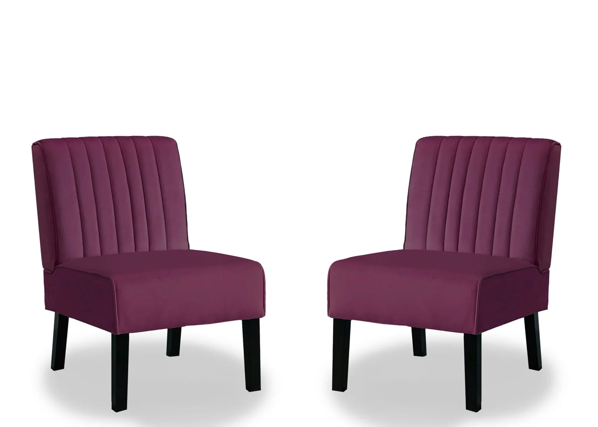 Reese - Mid-Century Modern Accent Chairs With Minimalist Design (Set of 2) - Furniture Home Direct
