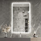 Bathroom Mirror Vanity Mirrors With Front Lights, Wall Mounted, Anti-Fog, Frameless, Horizontal Or Vertical - Furniture Home Direct