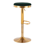 Dakota - Contemporary Upholste Adjustable Barstool (Set of 2) - Furniture Home Direct