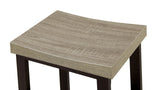 Counter Height Dining Set Four Stools Two Tone Black Beige - Furniture Home Direct