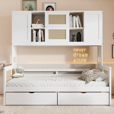 Daybed And All In One Cabinet And Shelf - Furniture Home Direct