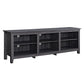 Modern Transitional 3 Shelf Open Storage 70" TV Stand For 80" TVs - Furniture Home Direct