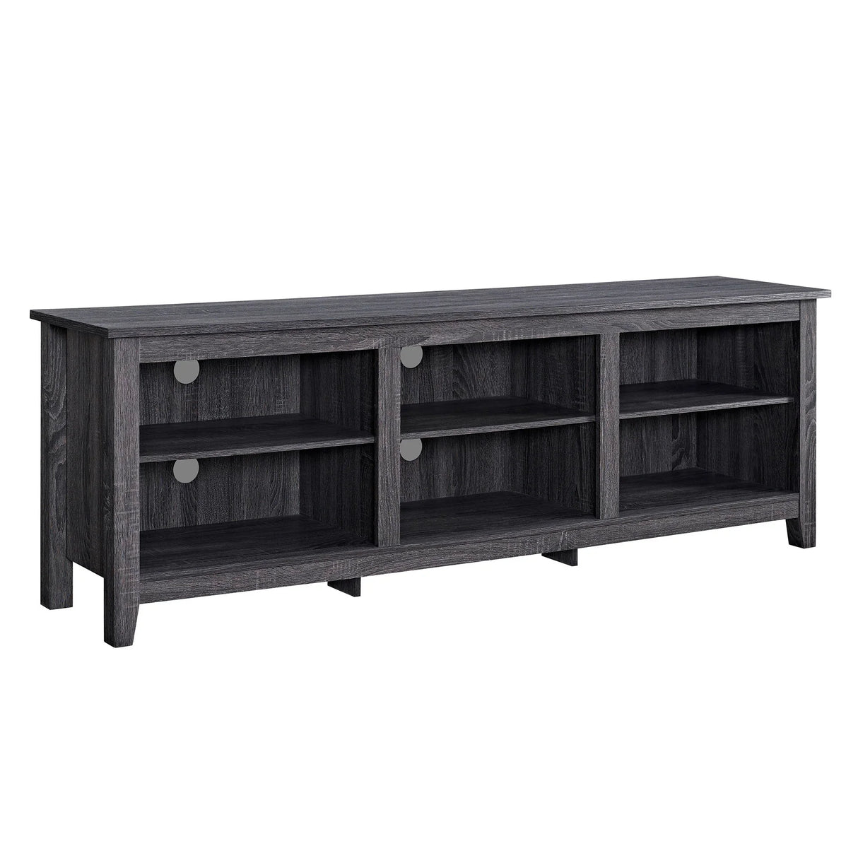 Modern Transitional 3 Shelf Open Storage 70" TV Stand For 80" TVs - Furniture Home Direct