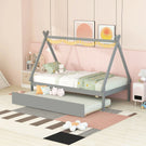 Tent Floor Bed, Teepee Bed, With Trundle - Furniture Home Direct