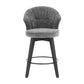 Wing Back Swivel Bar Stools (Set of 2) - Furniture Home Direct
