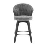 Wing Back Swivel Bar Stools (Set of 2) - Furniture Home Direct
