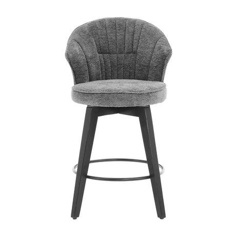 Wing Back Swivel Bar Stools (Set of 2) - Furniture Home Direct