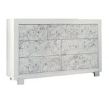 Skye - Marble Dresser - White - Furniture Home Direct