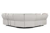 Fortuner Modern Power Reclining Sectional with Bluetooth and LED - Beige - Furniture Home Direct