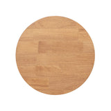 Kenzie - Fluted Pillar Round Accent Side Table - Light Natural Brown - Furniture Home Direct