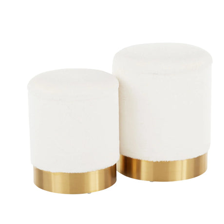 Marla - Contemporary Nesting Ottoman Set - Furniture Home Direct