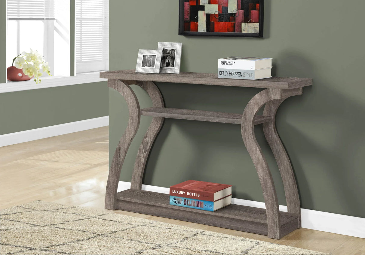 Accent Console Table For Entryway, Unique Curved Design - Furniture Home Direct