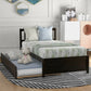 Platform Bed Wood Bed Frame With Trundle - Furniture Home Direct