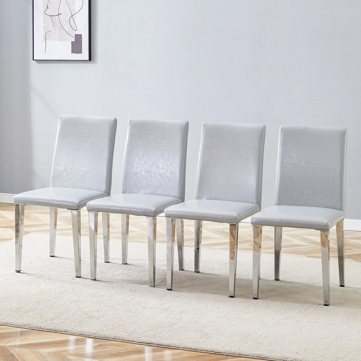 Simple And Versatile Dining Chairs With Metal Legs - Furniture Home Direct
