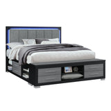Emilia - Bed With Storage And LED Lighting - Furniture Home Direct