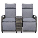 Outdoor Lounge Chair Set - Gray - Furniture Home Direct