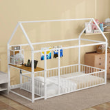 House Frame With Desk, Shelves, Power Outlets And USB Ports - Furniture Home Direct