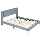 Platform Contemporary Bed With Legs And Upholstered Headboard - Furniture Home Direct