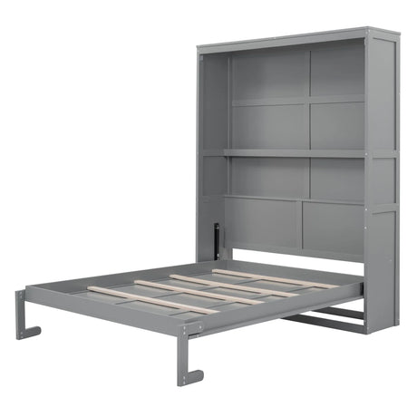 Murphy Wall Bed With Shelves, Space Saving - Furniture Home Direct