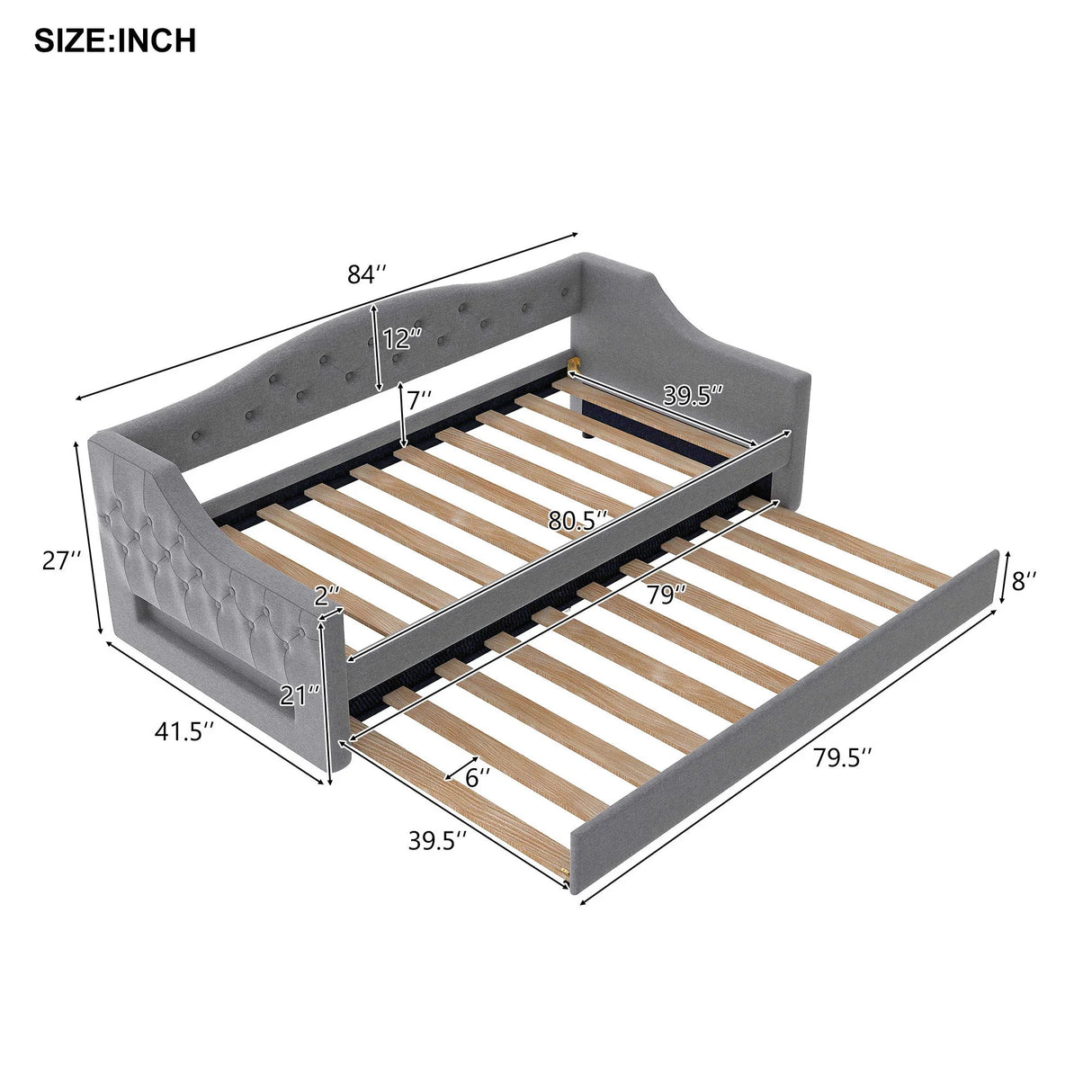 Daybed With LED Belt - Furniture Home Direct