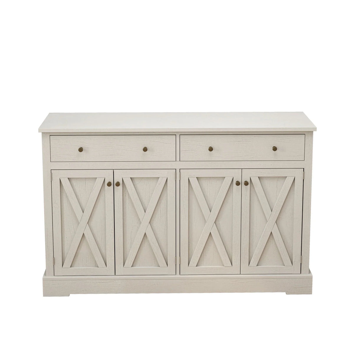 Vintage Sideboard With 2 Drawers And Four Doors For Living Room - Furniture Home Direct