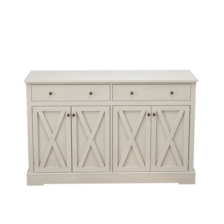 Vintage Sideboard With 2 Drawers And Four Doors For Living Room - Furniture Home Direct