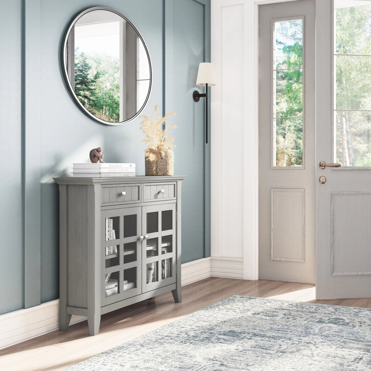 Acadian - Handcrafted Entryway Storage Cabinet - Furniture Home Direct