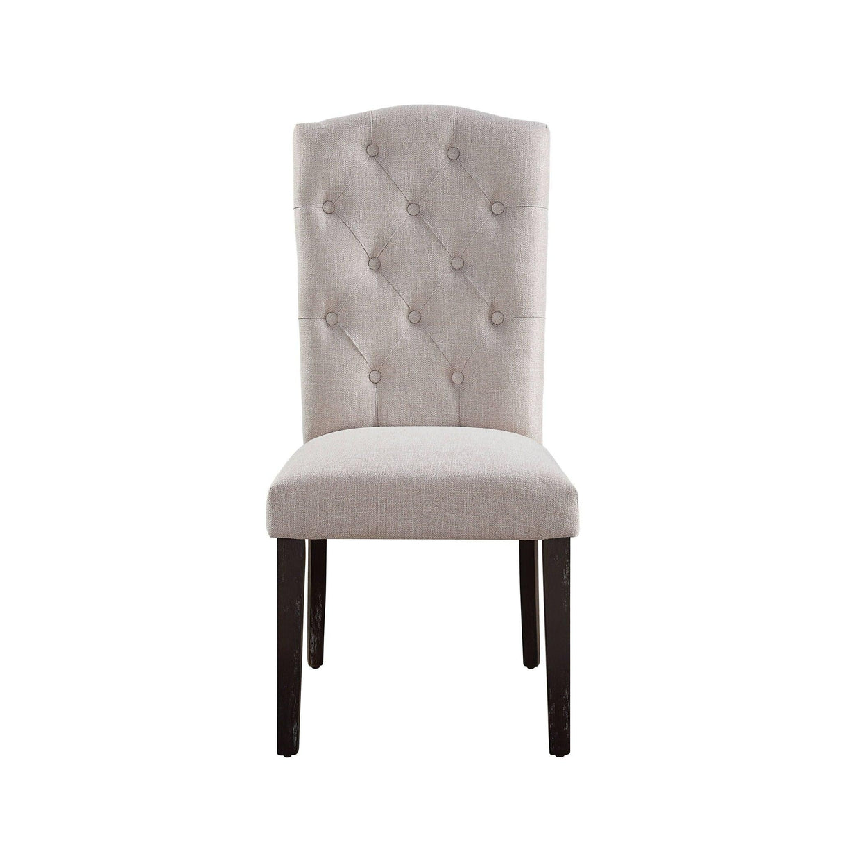 Gerardo - Linen Weathered Dining Chair (Set of 2) - Beige - Furniture Home Direct