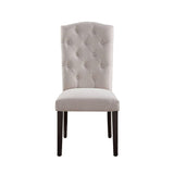 Gerardo - Linen Weathered Dining Chair (Set of 2) - Beige - Furniture Home Direct