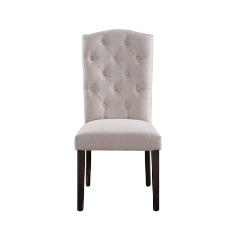 Gerardo - Linen Weathered Dining Chair (Set of 2) - Beige - Furniture Home Direct