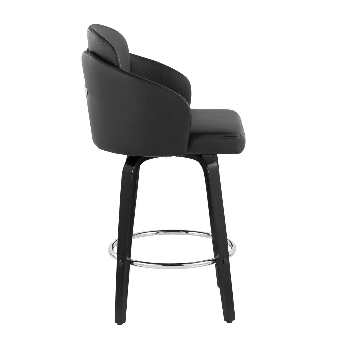 Dahlia - Contemporary Counter Stool Round Footrest (Set of 2) - Furniture Home Direct