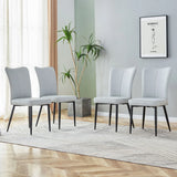 Modern Minimalist Dining Chairs With Metal Legs - Furniture Home Direct
