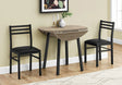 3 Pieces Dining Table Set, Small, Drop Leaf, Contemporary & Modern - Furniture Home Direct