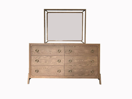 6 Drawer Dresser - Latte - Furniture Home Direct