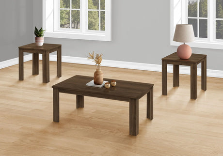 Table Set, Coffee, End, Side, Accent For Living Room Transitional (Set of 3) - Furniture Home Direct