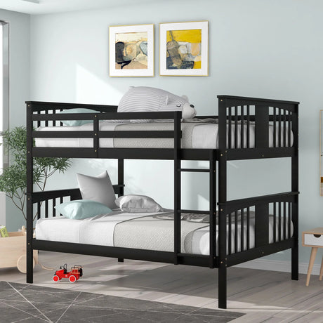 Bunk Bed With Ladder For Bedroom, Guest Room Furniture - Furniture Home Direct