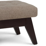 Draper - Upholstered Mid Century Tufted Ottoman Bench - Furniture Home Direct