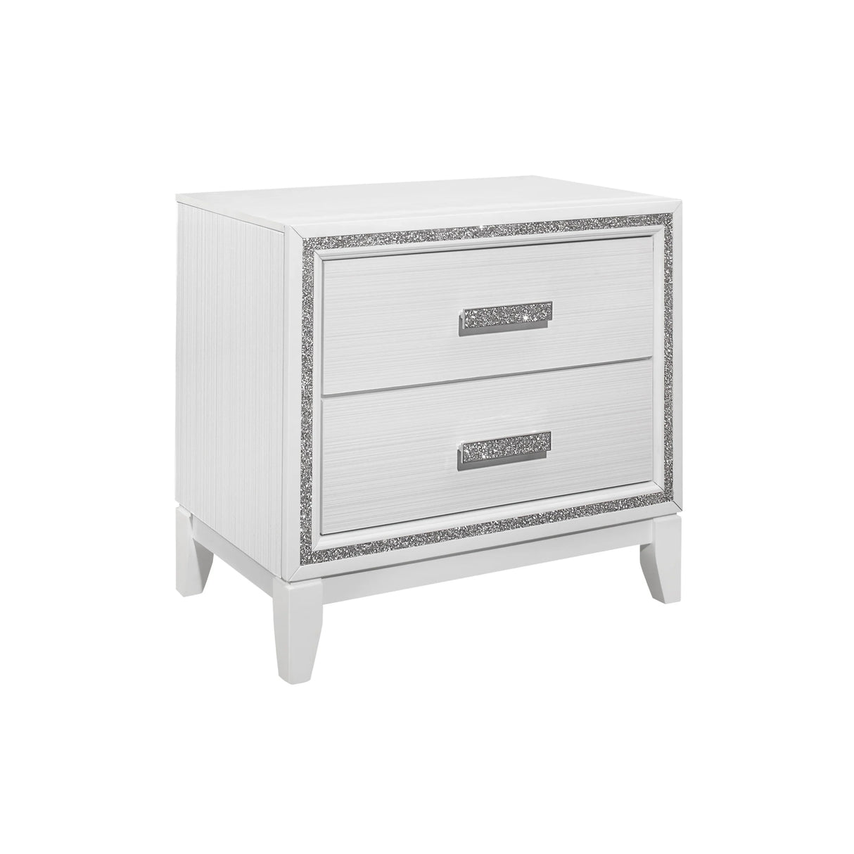 Queen Bedroom Set 5 Piece Contemporary Elegant White - Furniture Home Direct