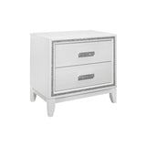 Queen Bedroom Set 5 Piece Contemporary Elegant White - Furniture Home Direct