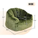 Beanbag Chair, Beanbag Sofa Chair With Armrests Stuffed High Density Foam - Furniture Home Direct