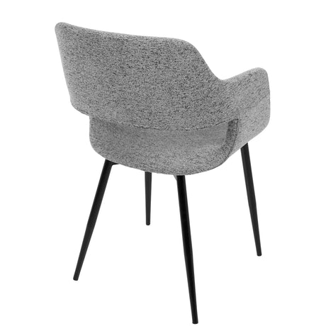 Margarite - Contemporary Dining / Chair (Set of 2) - Black / Gray - Furniture Home Direct