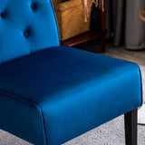 Reese - Living Room Armless Button Tufted Pattern Accent Chair (Set of 2) - Furniture Home Direct