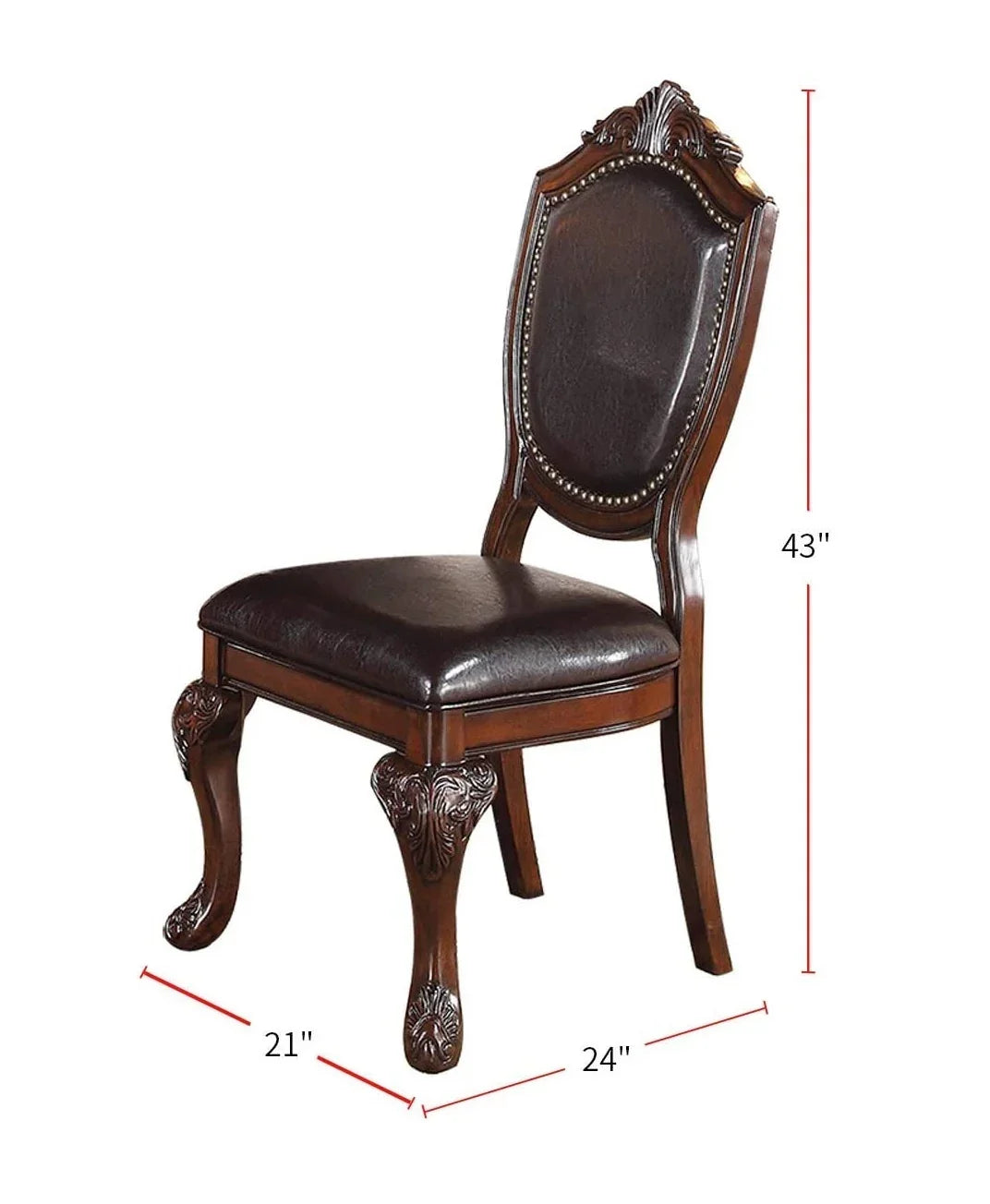 Classic Formal Dining Room Table And 4 Side Chairs - Furniture Home Direct